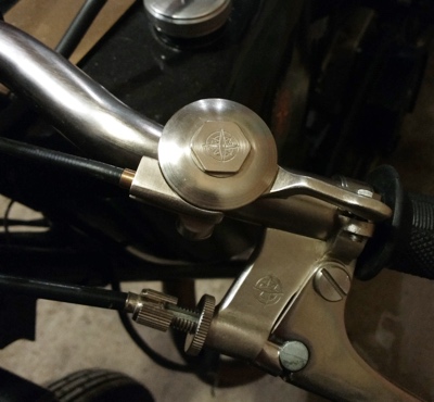 Controls finished on the Wadkin-Snaith Brooklnands SS vintage motorcycle for sale